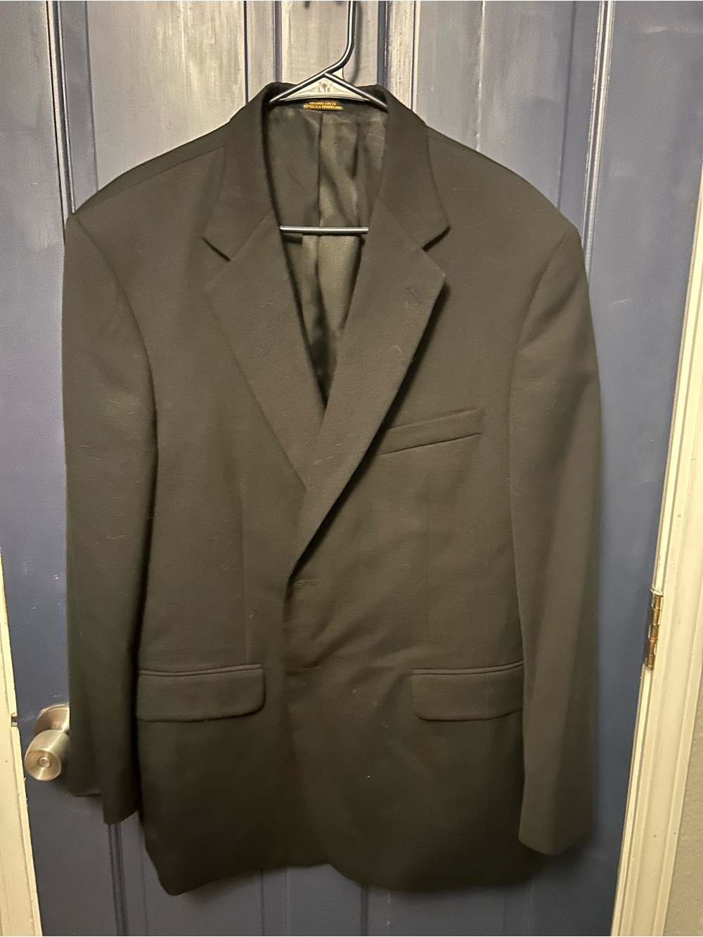 Vintage Stafford 100% Pure New Woolmark Black Suit Blazer Jacket